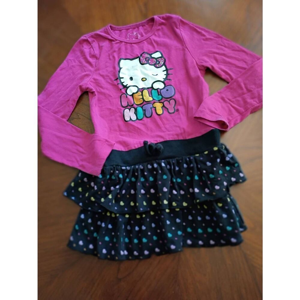 (1273) "Hello Kitty" Child's Dress - Size: 5